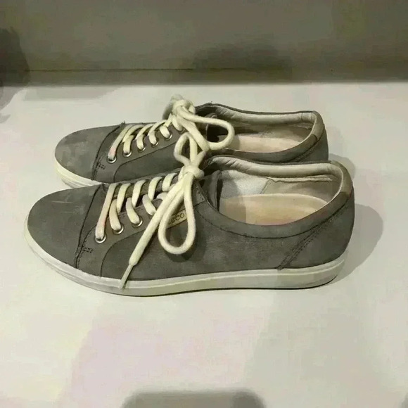 Ecco Soft 7 Leather Sneaker Anatomical Gray Comfort Women's 7 (38 EU) - Picture 4 of 7